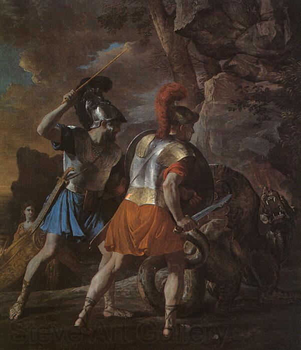 Nicolas Poussin The Companions of Rinaldo Spain oil painting art